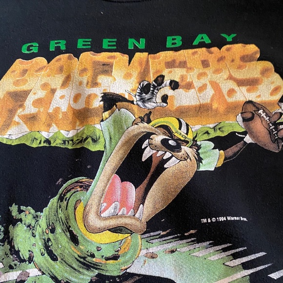 1994 Tasmanian Devil Green Bay Packers Crewneck - Picture 2 of 5